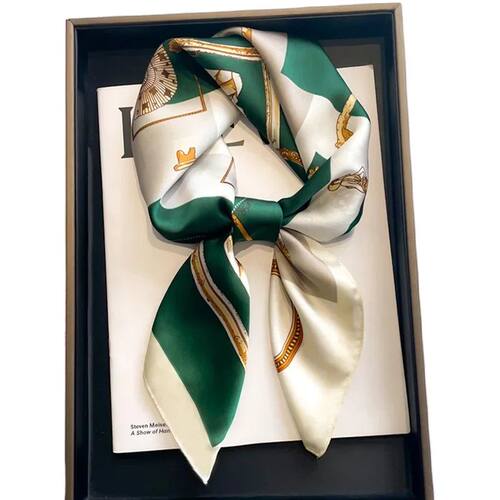 Neckerchief Female Luxury Square Scarf for Women Silk Feelin