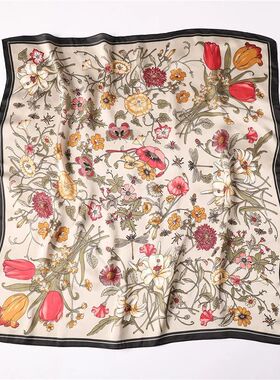Luxury New Printed Scarves Women's Silk Scarf Spring and Sum