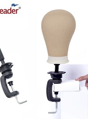 Wig Mannequin Head Stand Black Wigs Head Stand Table Clamp C