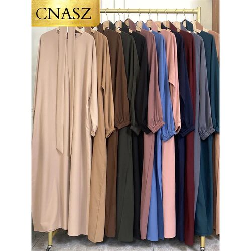 Hot Selle Simple Style Moroccan Dresses Kaftan Turkey Solid