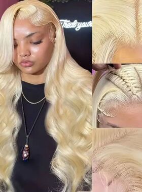 Blonde Body Wave Lace Front Wig HD Transparent Lace 13x4 13x