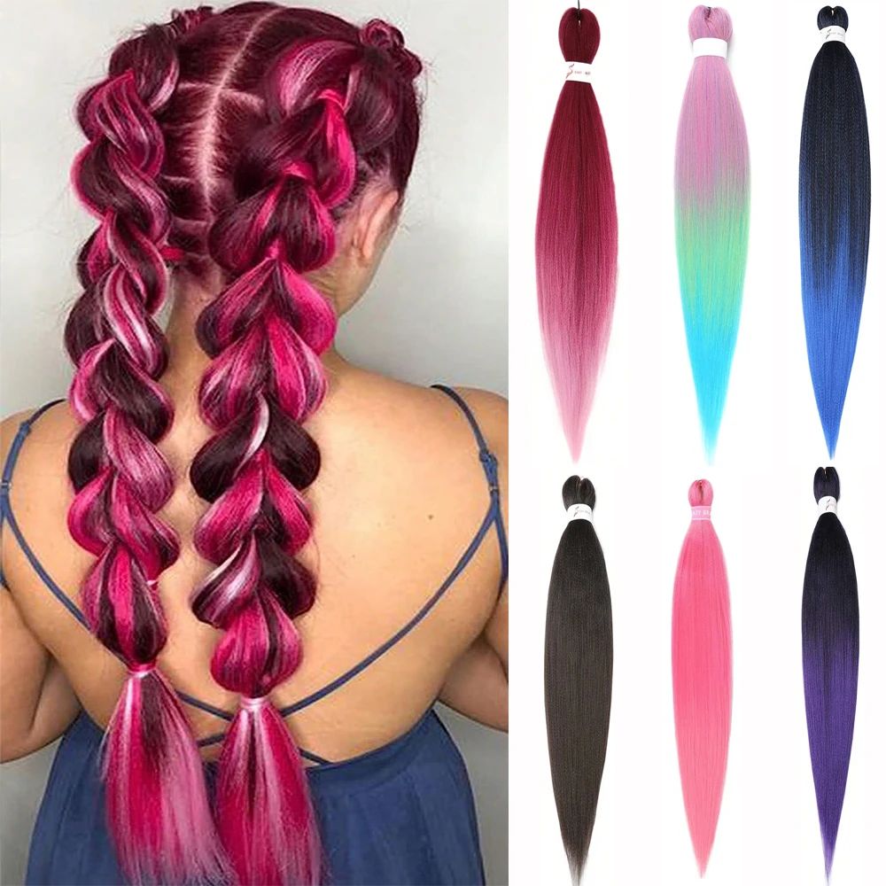 Braiding Hair Pre-stretched 26Inch Hair Extensions for Afro