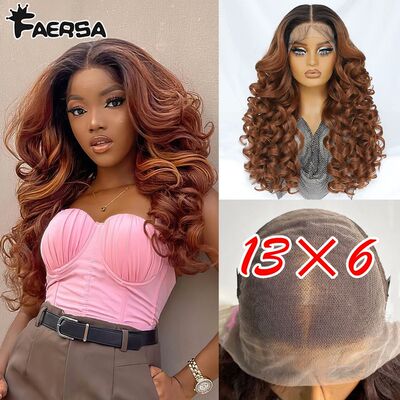Latisha 13X6 HD Synthetic Lace Front Wigs Curly Pre Plucked
