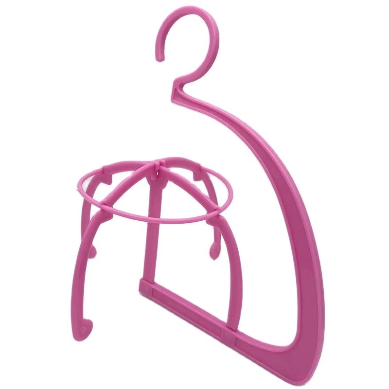 Pink stand Multifunctional Adjustable Wig Stand Plastic Hat