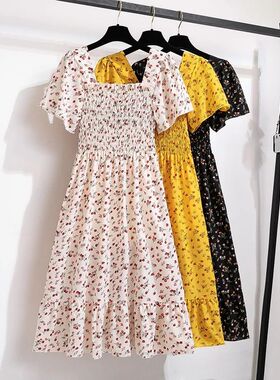 Spring Summer Chiffon Dress Women Midi DressesFemale Short S