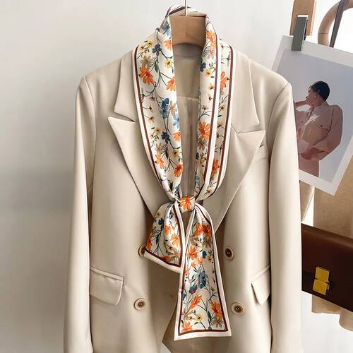 50 Color New Women Silk Feel Printed Design Scarf Shawl Fash
