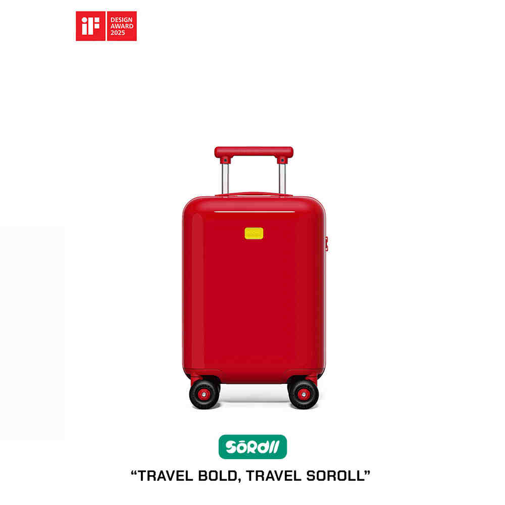 SOROLL 开运红结婚箱高颜值登机行李箱拉杆箱旅行箱静音万向轮