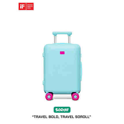 SOROLL【2025限定】22寸高颜值行李箱拉杆箱旅行箱静音万向轮