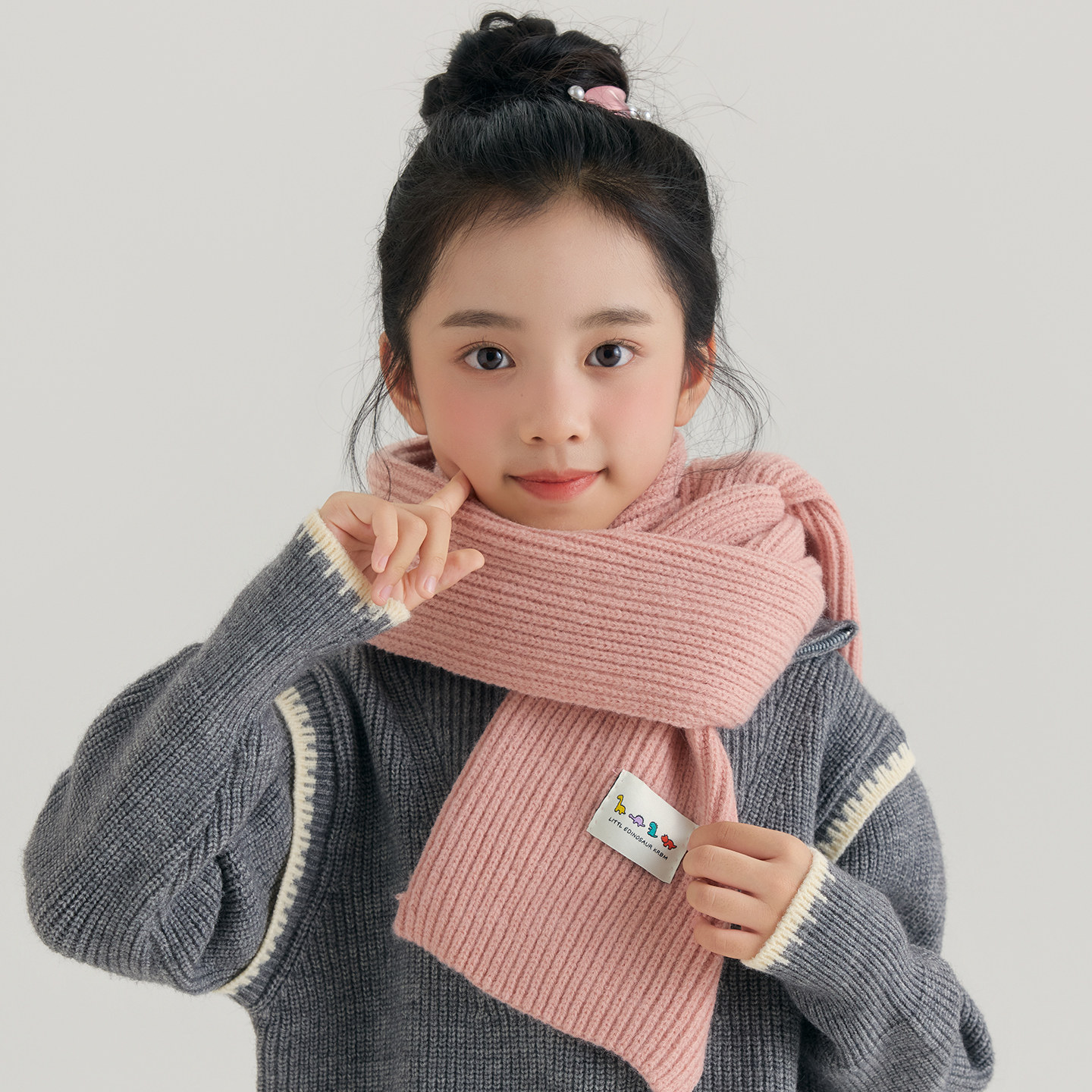 可爱女童围巾2025秋冬季款韩版宝宝小孩粉色柔软针织毛线儿童围巾,服饰配件/皮带/帽子/围巾,围巾/丝巾/披肩,淘宝优惠券,粉丝福利购,淘宝优惠卷