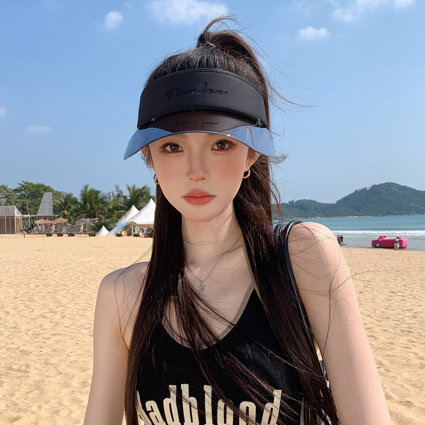 夏季男女防晒跑步空顶帽图片