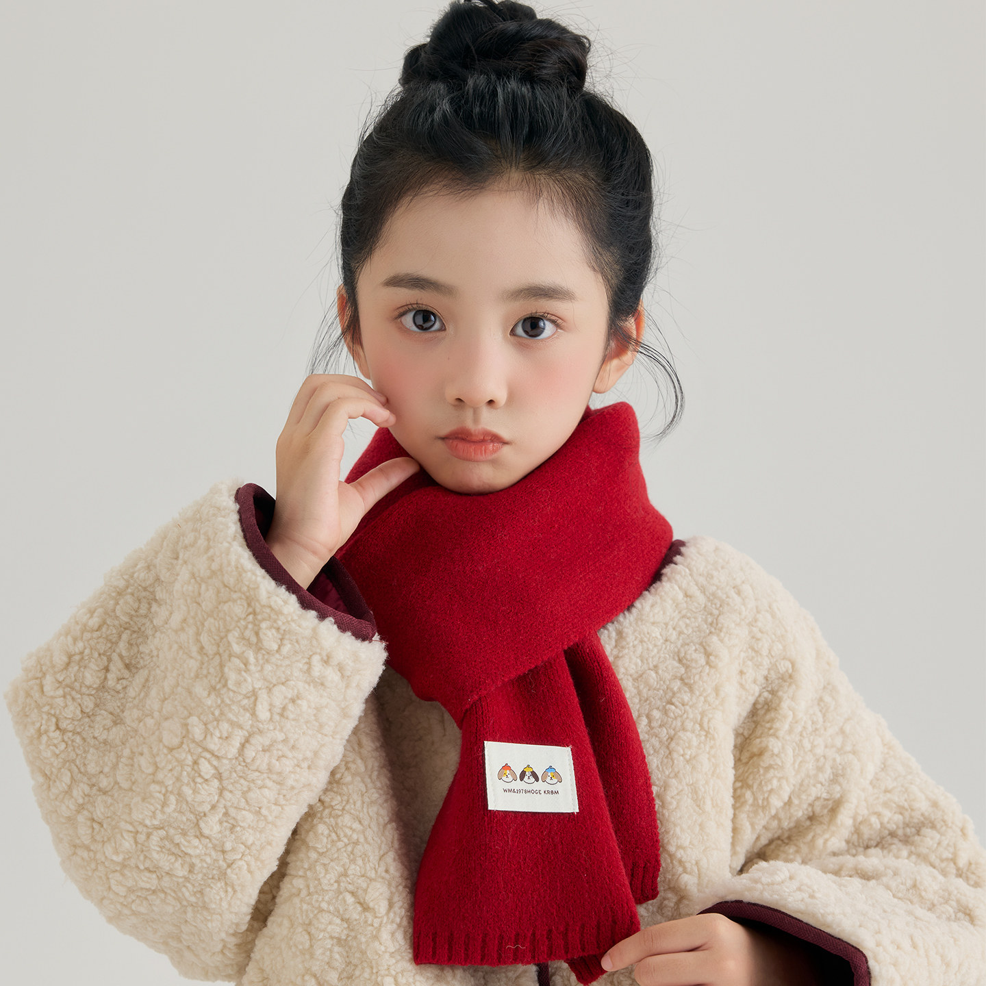 可爱女童围巾2025秋冬季款韩版宝宝小孩红色柔软针织毛线儿童围巾,服饰配件/皮带/帽子/围巾,围巾/丝巾/披肩,淘宝优惠券,粉丝福利购,淘宝优惠卷