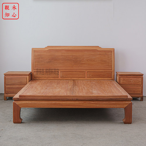 和天下缅甸花梨全活拆1.8米大床