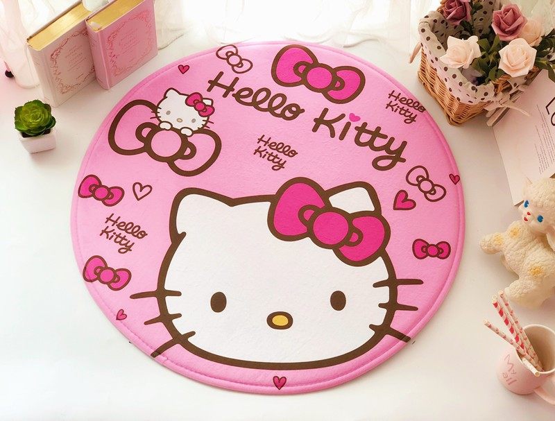 圆形地垫地毯可爱卡通叮当猫机器猫凯蒂猫防滑地垫吸水毛绒脚垫|ruв категории домашний ткань, мат - от Buy2taobao.com для оказания профессиональной услуги покупки агента Taobao