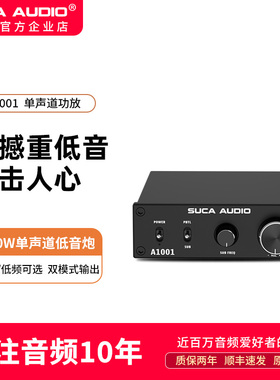 声优创A1001 单声道AV家庭影院2.1/5.1低音炮SUB中置全频数字功放