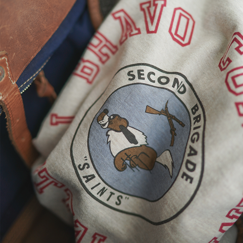 夏季灰色纯棉印花短袖