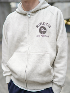 2025新款卫衣男士加绒加厚美式复古拉链印花卫衣秋冬宽松上衣外套