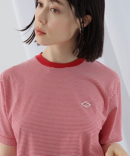 日系复古条纹简约百搭纯棉短袖女