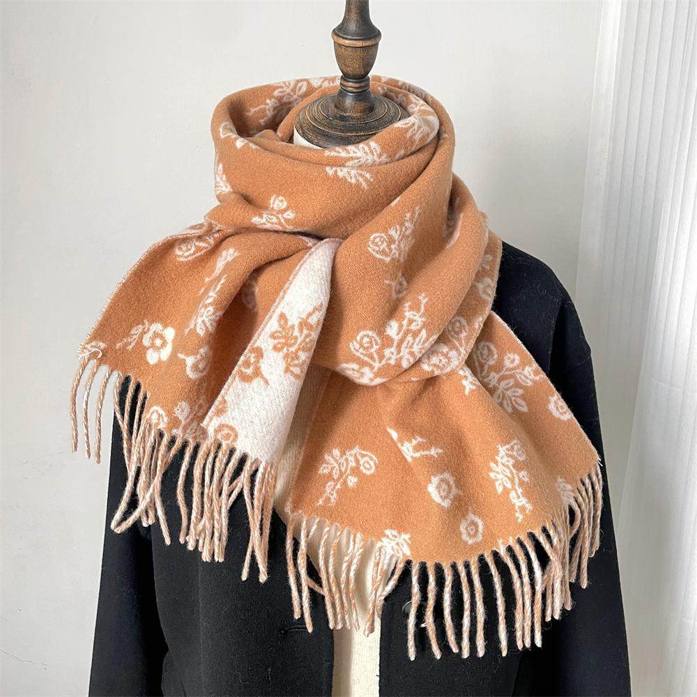 100%纯羊毛围巾女2025冬季新款双面提花防风送妈妈高级感保暖围脖,服饰配件/皮带/帽子/围巾,围巾/丝巾/披肩,淘宝优惠券,粉丝福利购,淘宝优惠卷