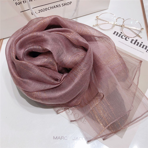 爆款真丝丝巾高档送礼围巾