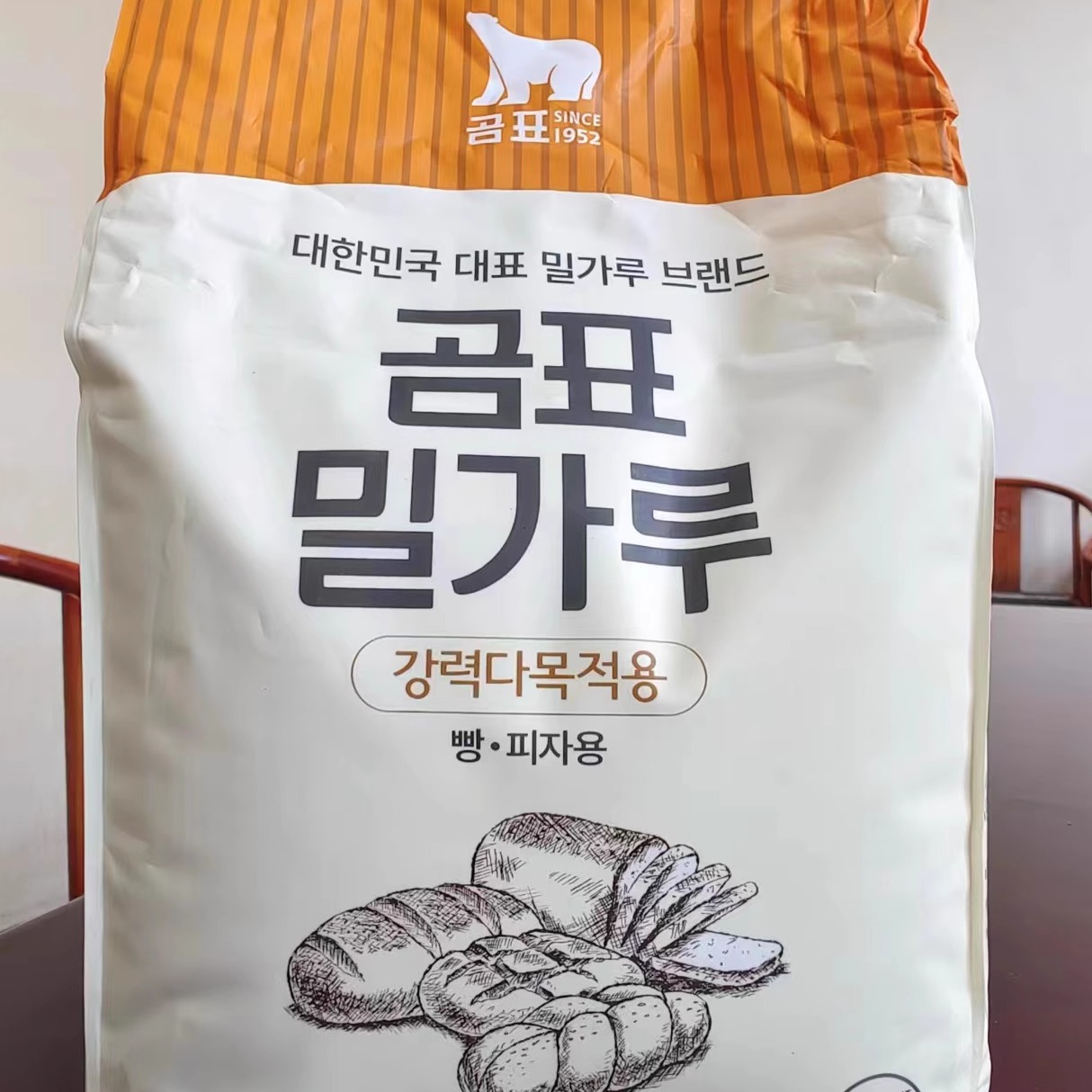 进口原味面包粉5斤 烘焙高筋面粉家用面包机用披萨吐司韩国面包粉