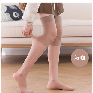 SK7112长筒护膝袜夏季薄款膝盖加厚空调保暖袜8D带护膝过膝女丝袜