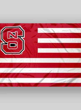 NCAA北卡罗来纳州狼群旗帜North Carolina State Wolfpack Flag