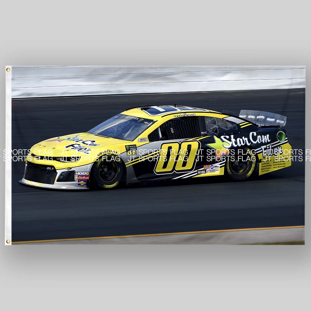 NASCAR美国纳斯卡车队汽车赛车旗帜定做运动装饰品StarCom Racing