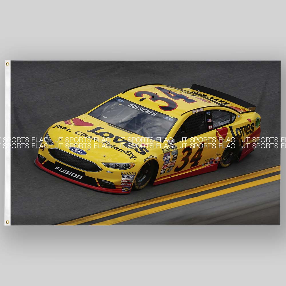 NASCAR美国纳斯卡车队汽车赛车旗帜运动Front Row Motorsports