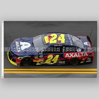 NASCAR纳斯卡车队汽车赛车旗帜Hendrick Motorsports Car No. 24