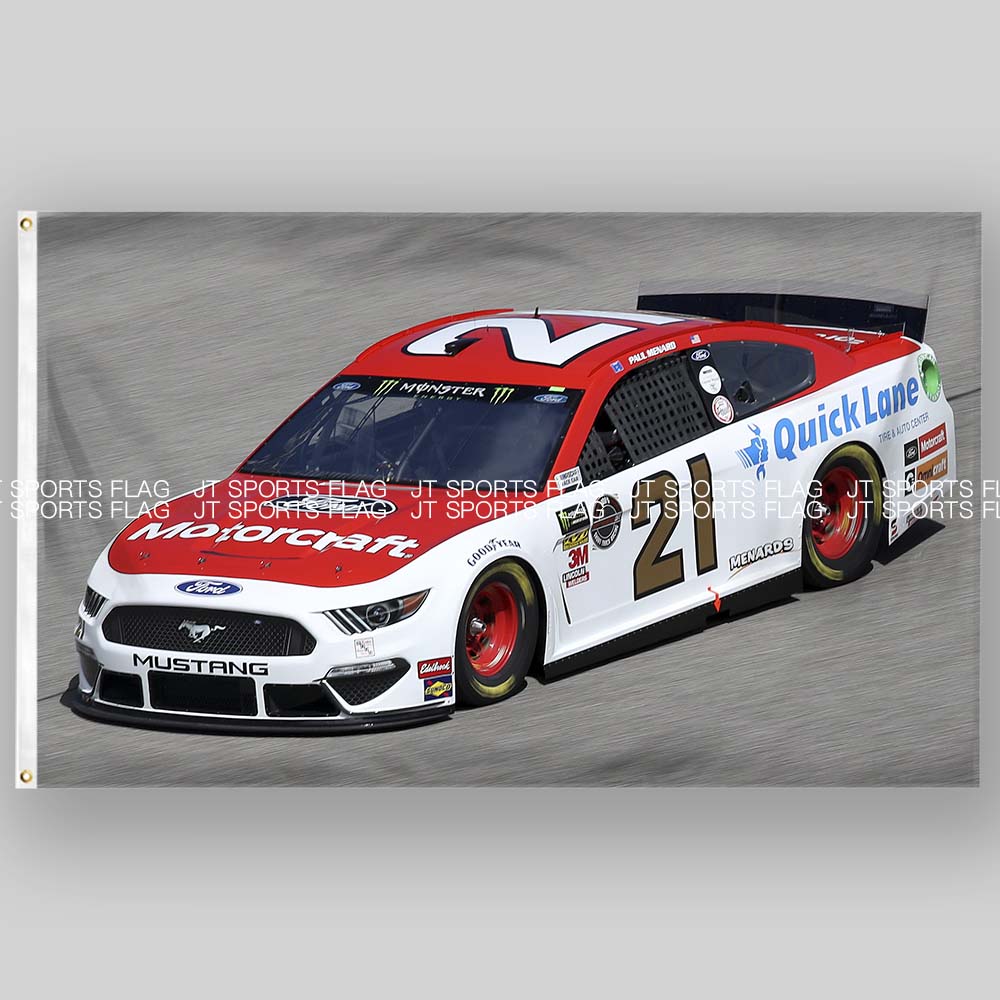 NASCAR美国纳斯卡车队汽车赛车旗帜运动装饰Wood Brothers Racing