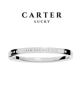 摩斯密码S925纯银手镯银白色男女同款正品手链送女友首饰新年礼物