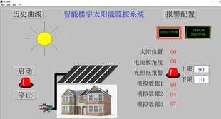 楼宇太阳能监控系统组态王6.55仿真程序设计要求代做开发定做程序