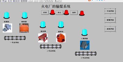 电厂输煤系统MCGS6.2和西门子S7-200PLC联机程序3，io表接线cad