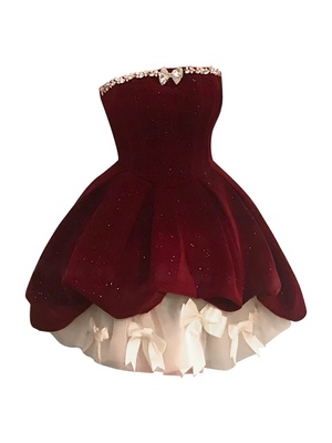 【现货】圣诞战袍Catyears猫年初雪&Christmas水钻蝴蝶结丝绒裙