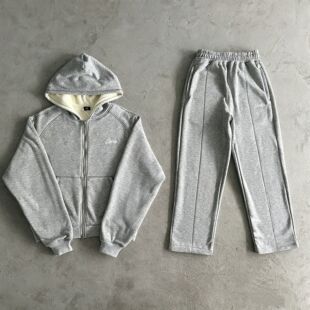 Corteiz美式hiphop嘻哈街舞刺绣字母针织卫裤男运动束脚裤加绒