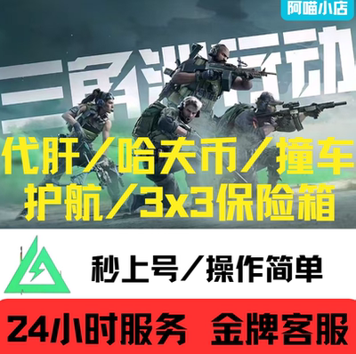 三角洲哈夫哈弗币撞车升级打33代肝陪玩代练保险箱陪玩