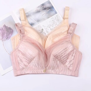 古今文胸大胸显小无钢圉薄款 95C定型调整型 内衣侧收聚拢内衣80C