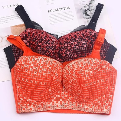 薄款文胸大胸显小深V调整型