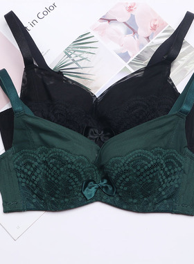 古今文胸全棉薄杯聚拢减压上托侧收防下垂调整型内衣75BC-85BC