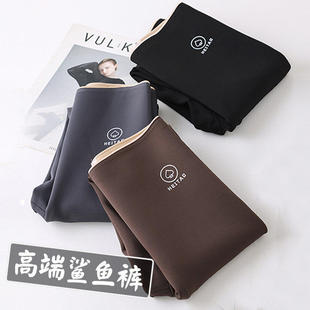 收腹前后无缝瑜伽打底健身2022新款 无痕鲨鱼裤 女外穿哑光春秋薄款