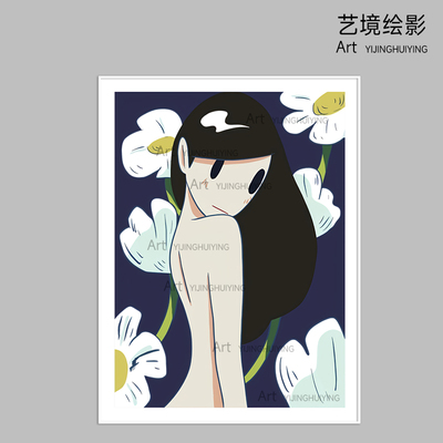 简约潮流天野健维纳斯壁画客厅