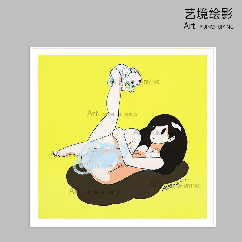潮流版画卧室壁画维纳斯女孩