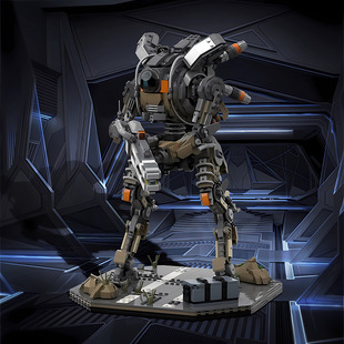 A0513泰坦陨落游戏北极星泰坦积木摆件小颗粒儿童益智拼装积木