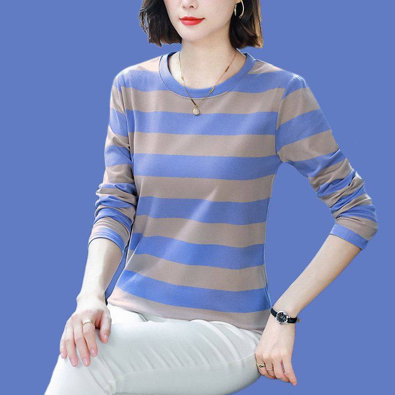 春秋季大码宽松薄款内搭打底衫女装早秋上衣纯棉长袖t恤秋衣外穿,女装/女士精品,T恤,淘宝优惠券,粉丝福利购,淘宝优惠卷