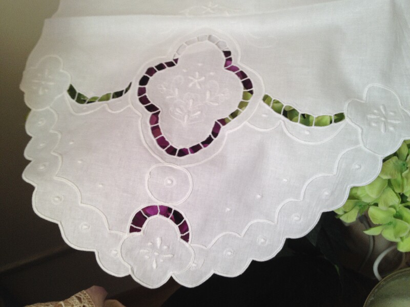 清仓特价外贸出口原单老货纯棉盘带镂空绣花沙发扶手巾 装饰盖巾