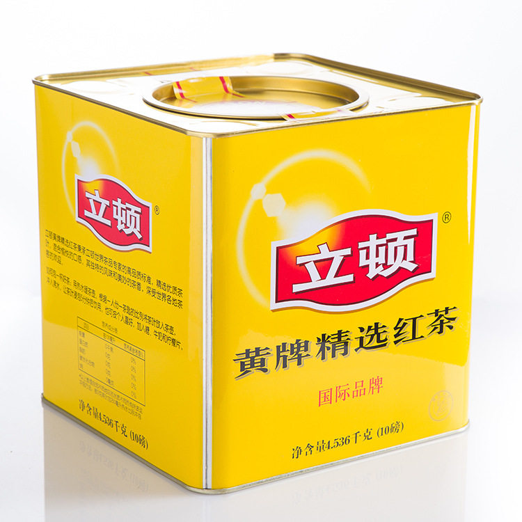 包邮 立顿红茶进口立顿精选红茶大黄罐10磅港式奶茶锡兰碎红茶