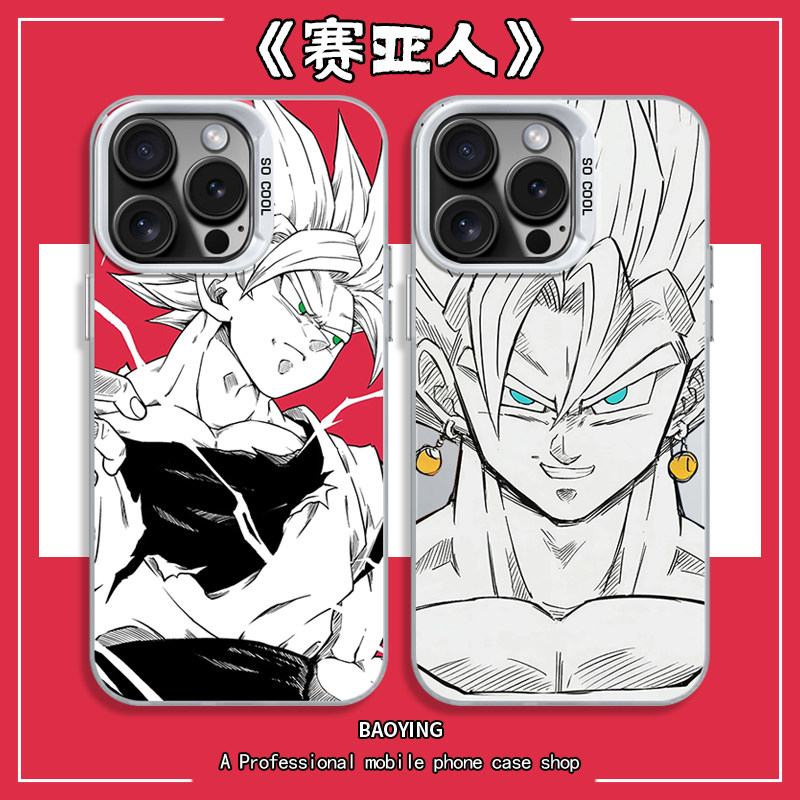 超级赛亚人手机壳适用苹果15Promax龙珠iphone14plus七龙珠13pm彩银11por悟空12mini鸟山明x漫画xr套xs贝吉塔