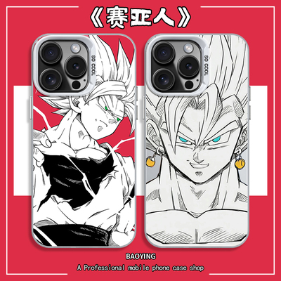超级赛亚人手机壳适用苹果15Promax龙珠iphone14plus七龙珠13pm彩银11por悟空12mini鸟山明x漫画xr套xs贝吉塔