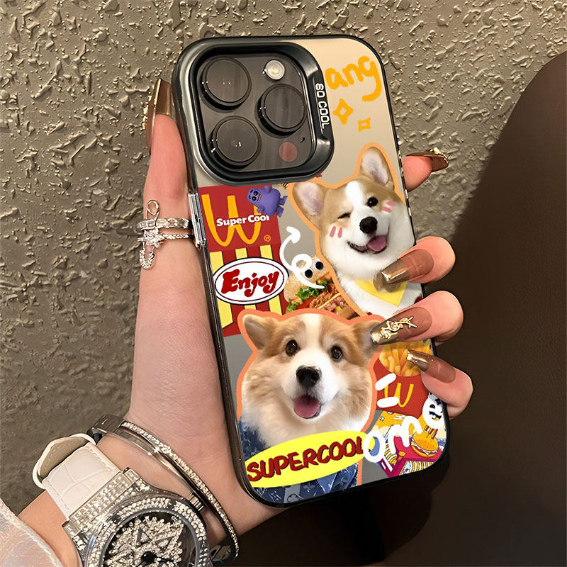 麦门狗狗M记适用华为p60手机壳新款nova12pro柴犬11荣耀100柯基10猫咪9狗狗p50可爱90男80女mate40彩银30/8/7