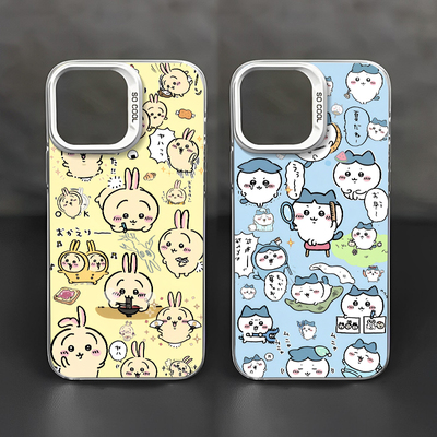 chiikawa吉伊卡哇适用苹果15手机壳iphone14promax乌萨奇13可爱12mini周边11新款x小八8plus情侣xr卡通xs套7